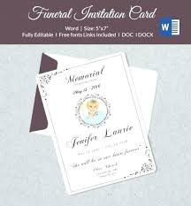 Funeral Invitation Template Free Arianet Co