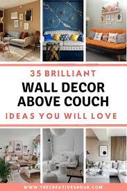 Wall Decor Above Couch Ideas