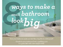Plus, it's nice to enjoy daylight in your bathroom. 8 Ways To Make A Small Bathroom Look Big