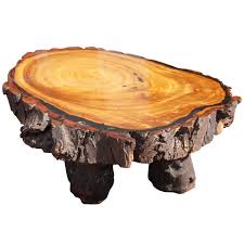 5ft Live Edge Redwood Coffee Table For