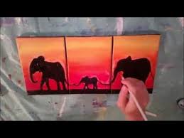 colorful elephant acrylic colors by