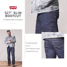 Mens Levis 527 Slim Bootcut Jeans