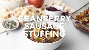 cranberry sausage stuffing favorite