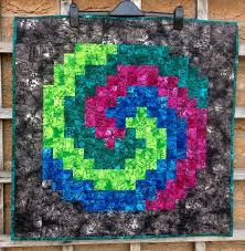Spiral Quilted Wall Hanging Modern