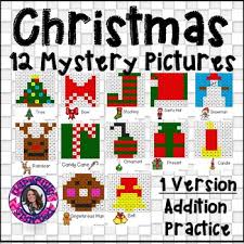 Mystery Picture Hundreds Chart Christmas Worksheets