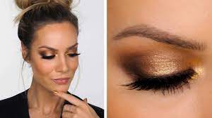 gold smokey makeup tutorial shonagh