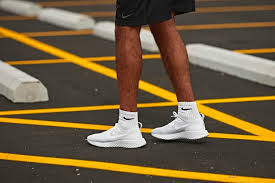 These black epic react sneakers feature a round toe, a flat. Finish Line On Twitter The Nike Epic React Flyknit Triple White Is Now Available Https T Co Wbtkyatnkc