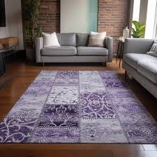 addison rugs chantille acn566 purple 5