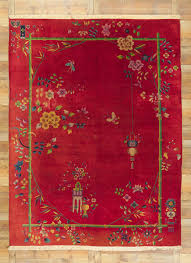 9 x 12 antique chinese art deco rug 78314