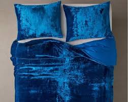 blue velvet bedding