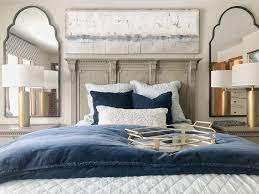 neutral and navy master bedroom refresh
