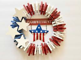 patriotic clothespin wreath diy