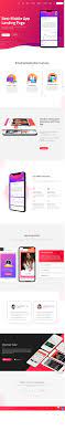 Scalable vector & free fonts. App Landing Page Ui Ux Design On Behance