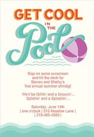 Pool Party Party Invitation Template Free Pool Party