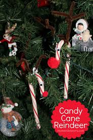 Of course, you know i love that it is repurposing something you have on. Candy Cane Reindeer Easy Kids Craft Ornament Mom Endeavors