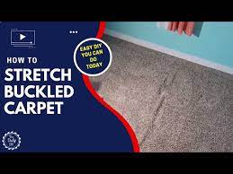 how to re stretch your buckled carpet