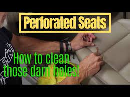 Perforated Car Seats Cleaning Those