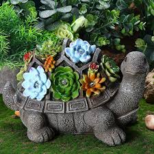 solar turtle garden figurine tortoise