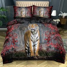 Bedding Sets Gray Hd Tiger Bed Linen