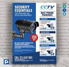 surveillance cctv system flyer psdpixel