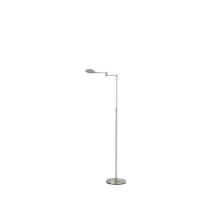 You don't want it too low such that you are staring at the bare bulb nor too high that it's too dim for your eyes. Ore International 37 To 50 In Satin Steel Adjustable Luna Led Swing Arm Studio Reading Floor Lamp Ktl 2057astb The Home Depot