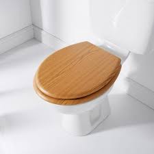 Addis Wood Finish Toilet Seat Oak