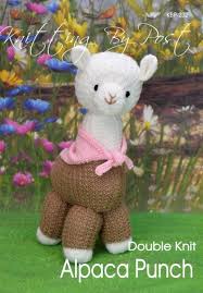 alpaca punch knitting pattern toy