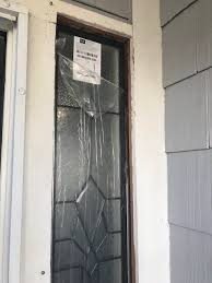 Glass Door Insert Into A Exterior Door