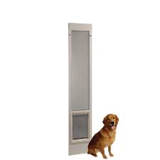White Pet And Dog Patio Door Insert