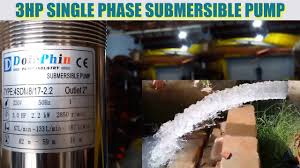 new 3hp single phase submersible water