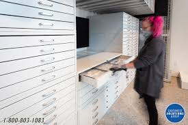 museum flat file cabinet