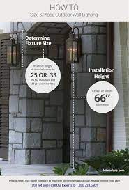 outdoor lighting guide rating sizing
