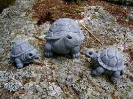 Turtle Statue Family Turtles Concrete