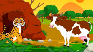 cow and tiger kids animated stories in hindi kids animation world you