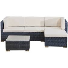 4 Seats Outdoor Sofa Rattan Garden