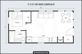 12 X 24 Tiny Home Designs Floorplans