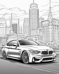 BMW cars | Coloring books for children 3, 4, 5, 6, 7, 8 years old: 23  coloring pages