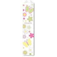 Personalized Girls Growth Charts Pastel Butterflies Height Measurements Start At 24 Inches And Goes To 60 Inches By Jds