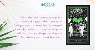 the meaning of the devil tarot card dose