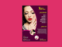 beauty makeup flyer design by