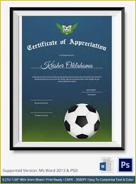 Soccer Award Certificate Templates Free Of Free Printable