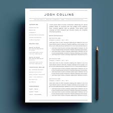 The Collins Resume Cv Template Package For Ms Word Impresumes