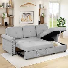 sleeper sofa bed with storage chaise