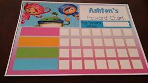 Details About Team Umizoomi Personalised Reward Chart Potty Training Behaviour Bedtime Eyfs
