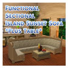 ts4 functional sectional island sunset