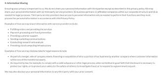 Sample Privacy Policy Template Free Privacy Policy