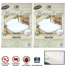2 queen size zippered mattress cover