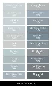 Best Behr Blue Gray Paint Colors For