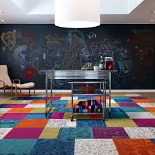 these patchwork rug squares by flor