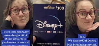 in disney streaming gift cards